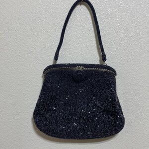 Bags by Josef VINTAGE Black Beaded Bag